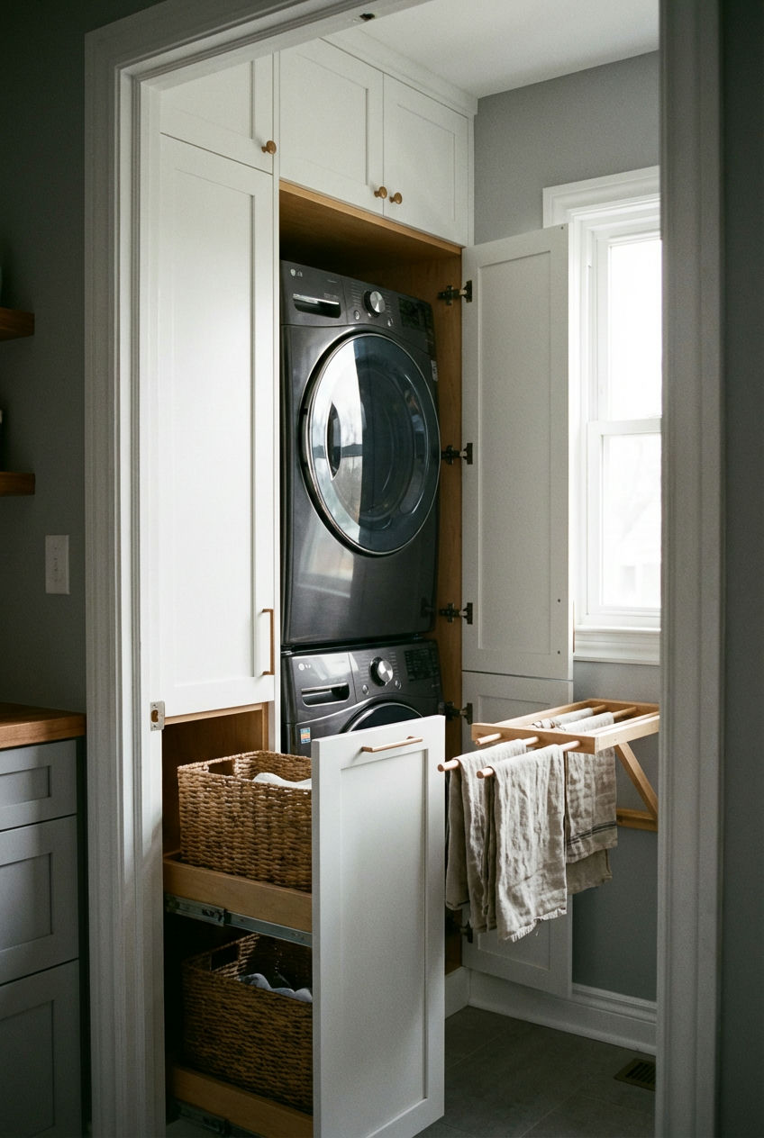 Vertical Stacked Utility Closet 2