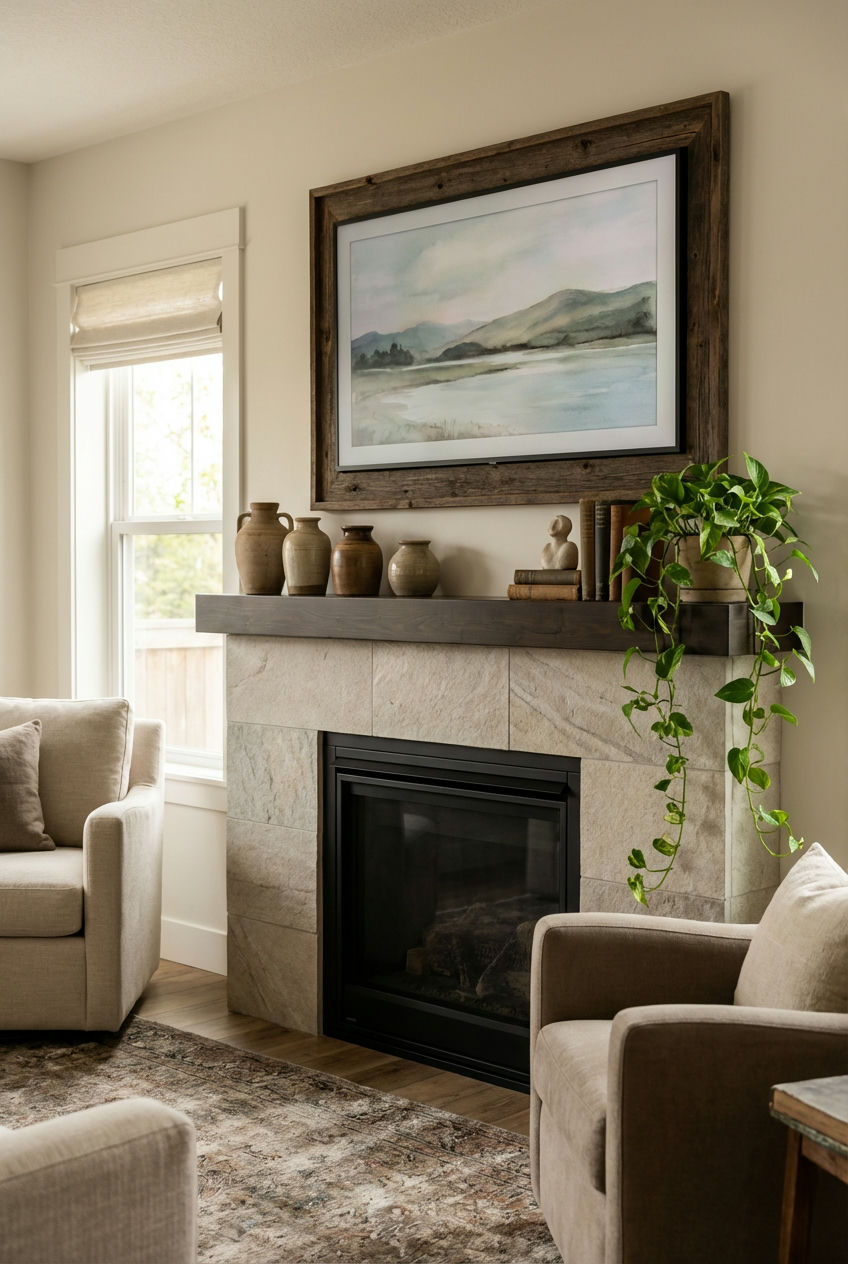Chic TV Above Mantle Integration 2