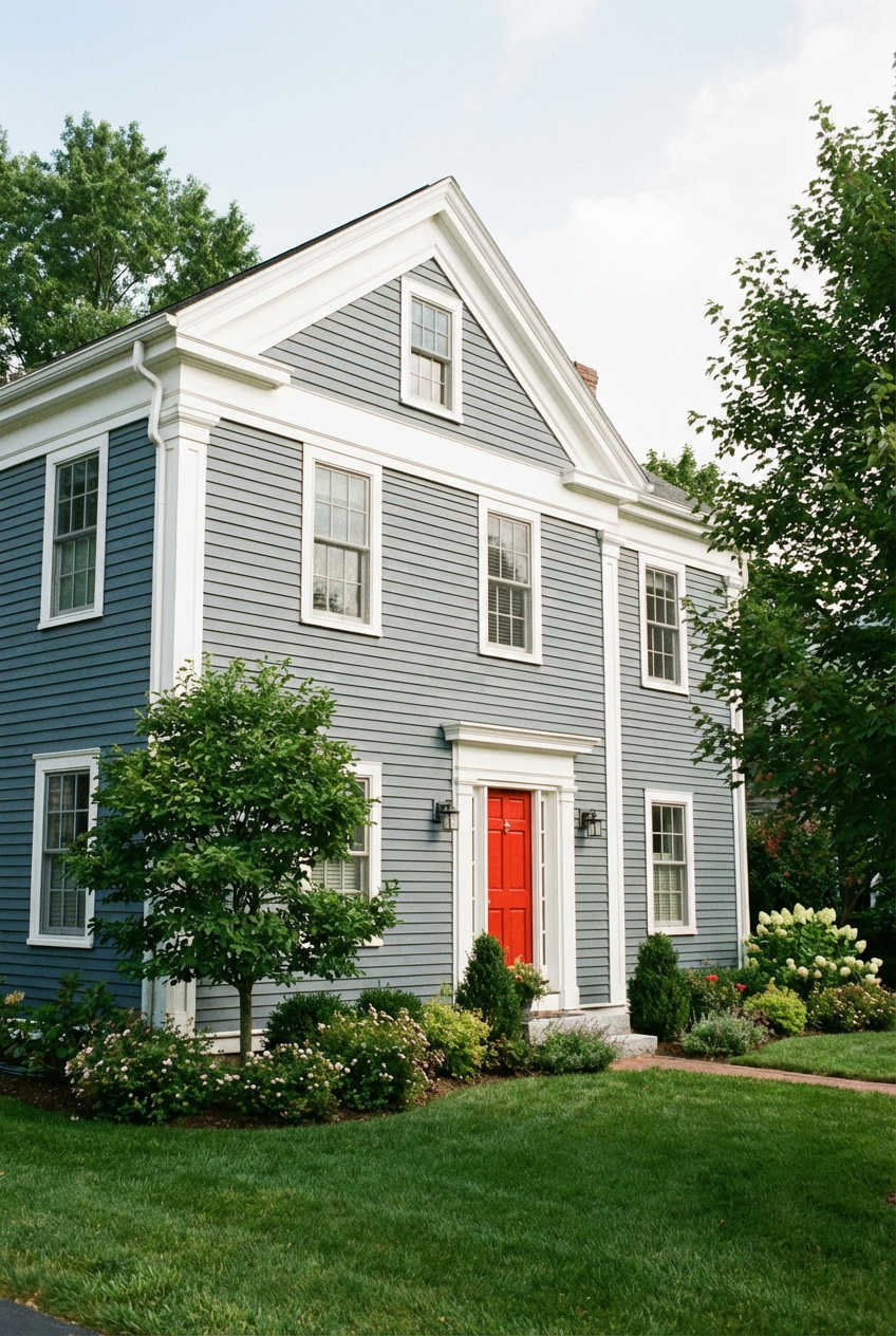 Serene Blue-Gray with Bright White Trim 2