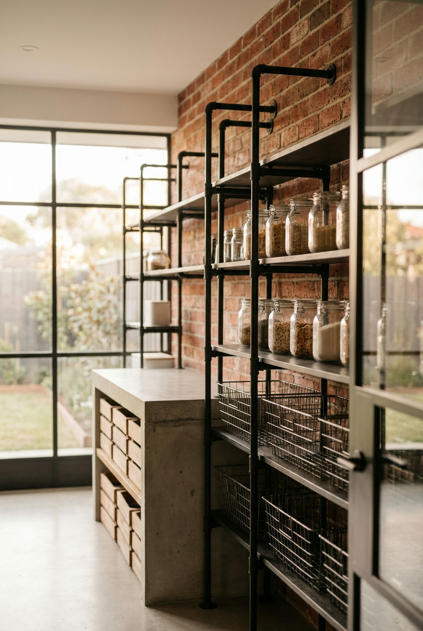 Modern-Industrial-Walk-In-Pantry 1