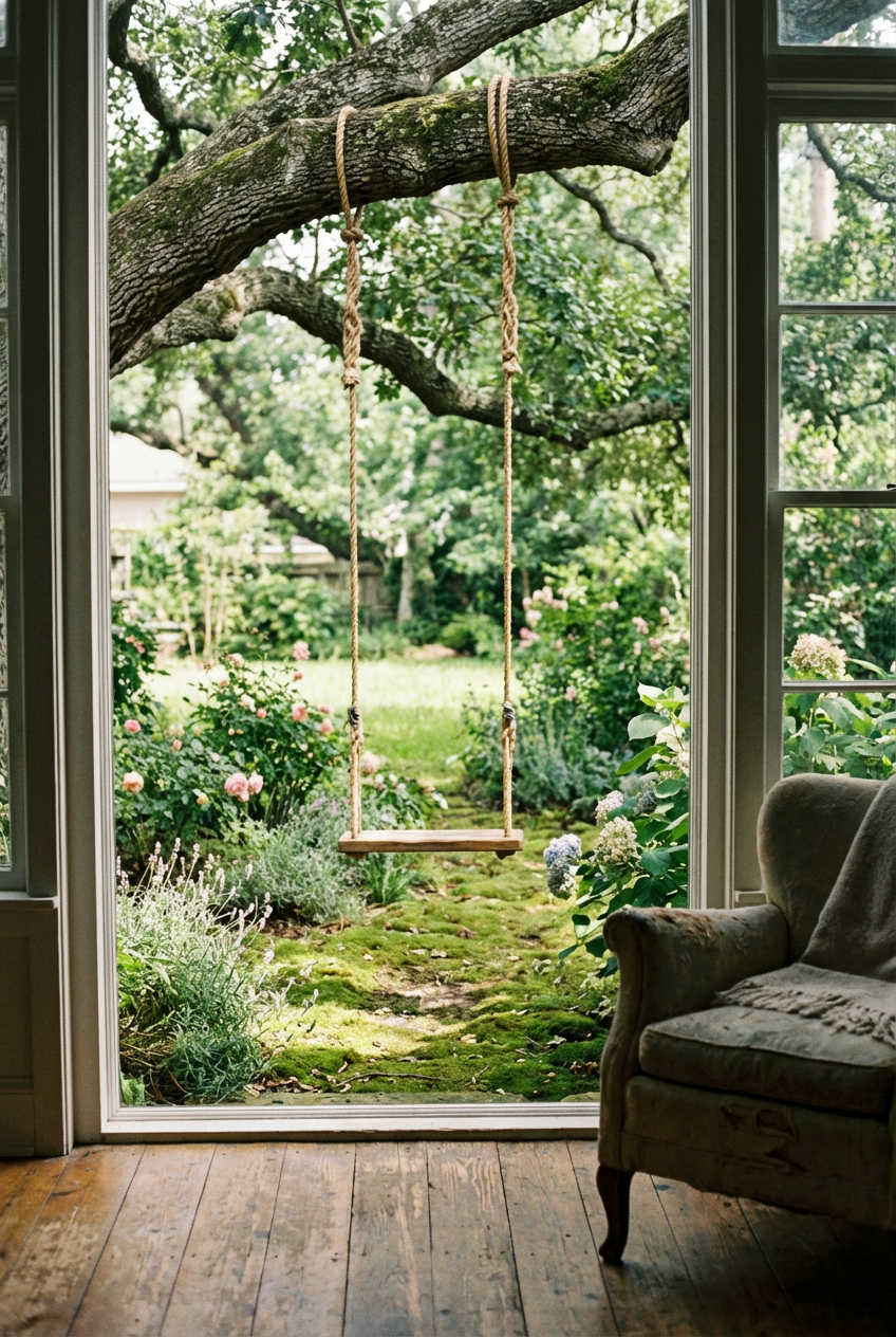 Whimsical Tree Swing or Hammock 1