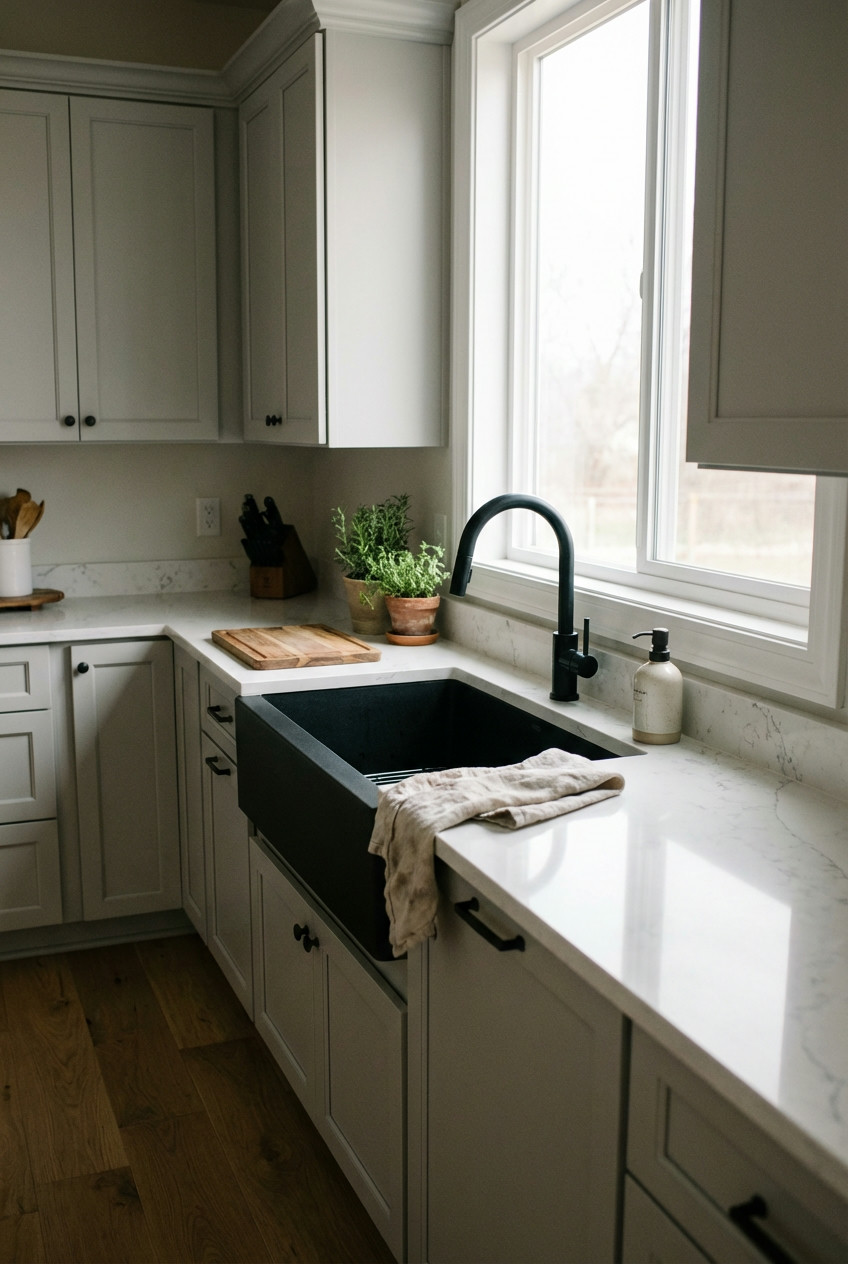 The Statement Black Sink and Fixture 1