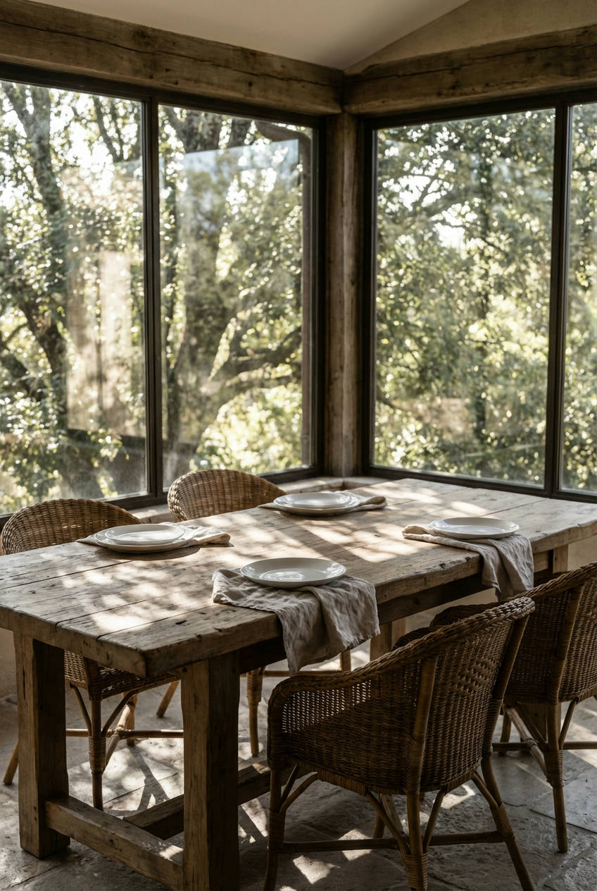 Rustic Outdoor Dining Nook 1