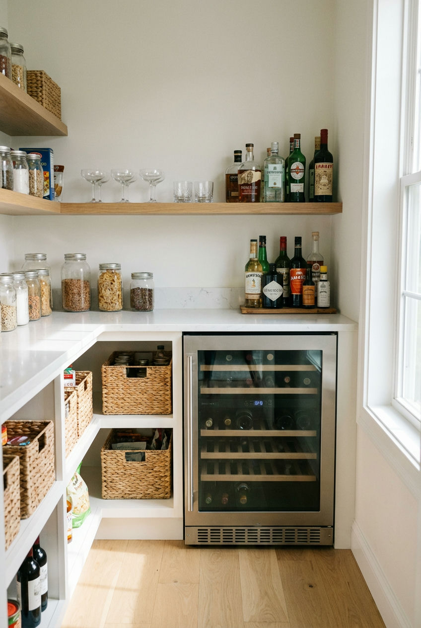 Kitchen-Pantry-with-Beverage-Fridge 2