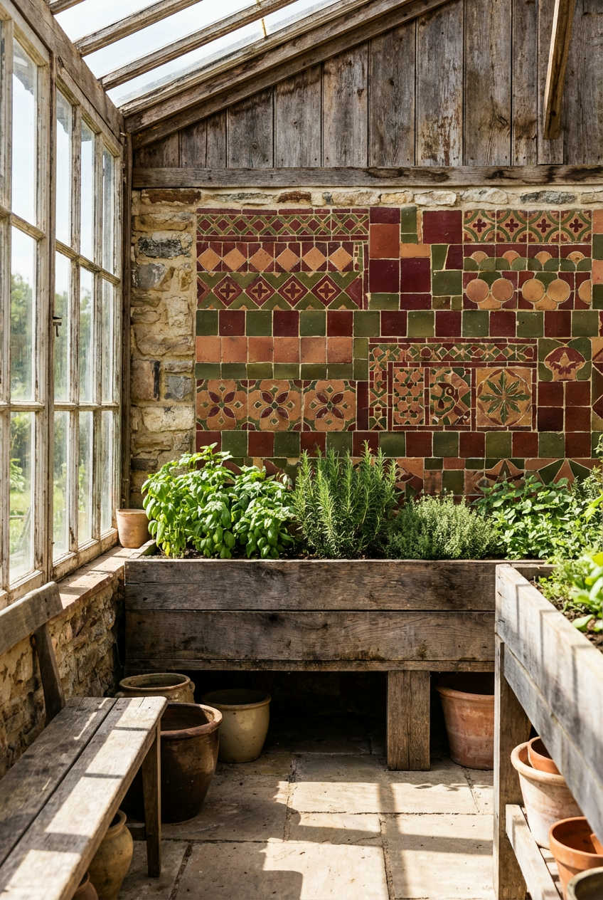 Colorful Tiled Outdoor Walls 2