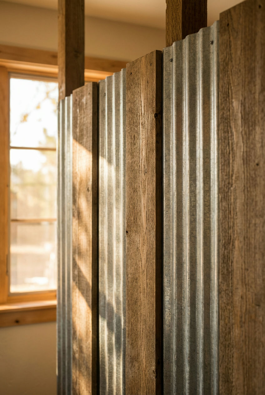 Corrugated Metal & Wood 2