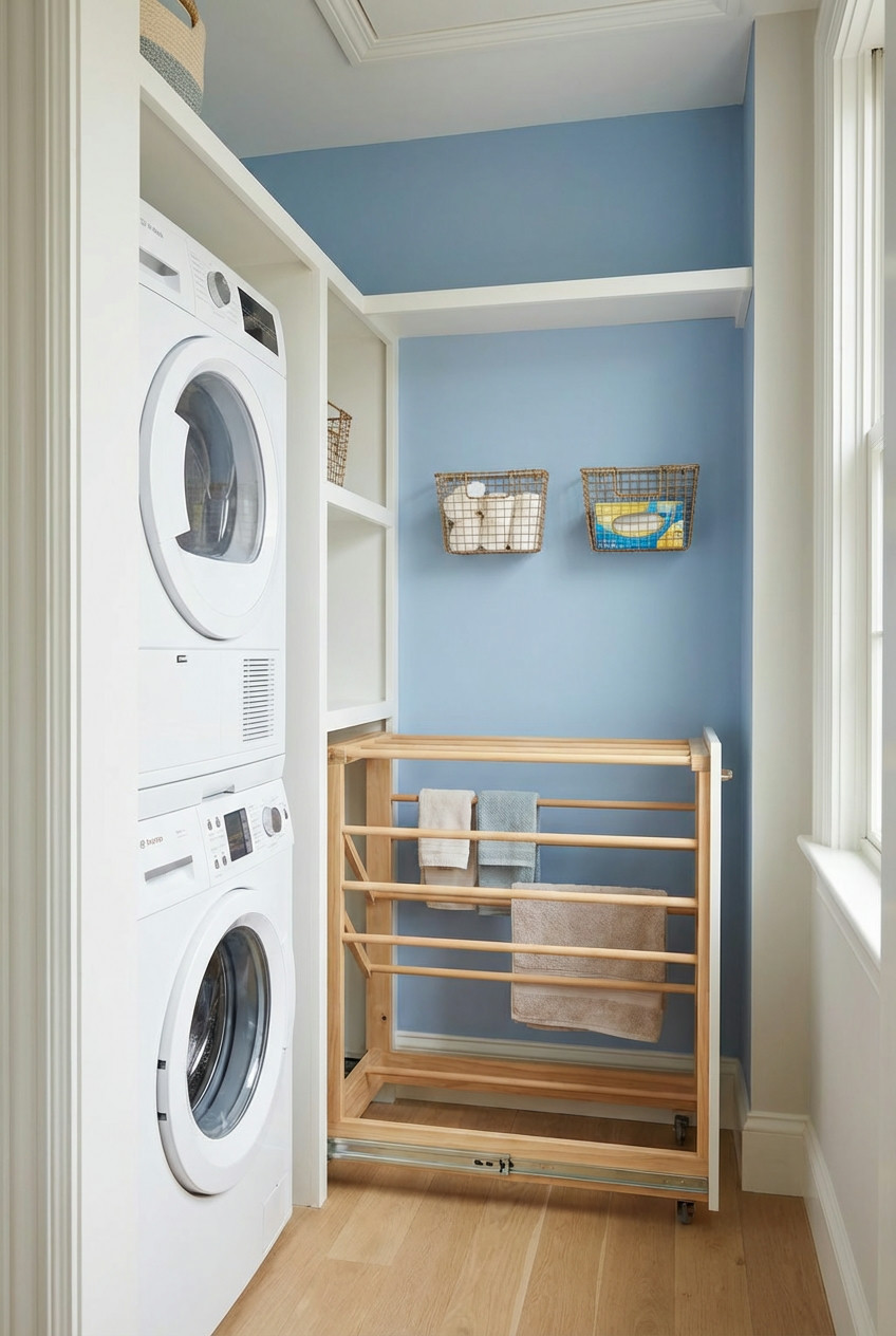 Streamlined Hallway Closet Laundry 2