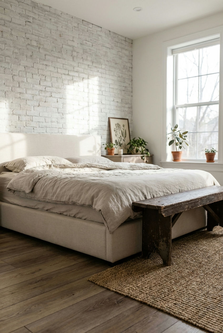White Washed Brick Accent 2