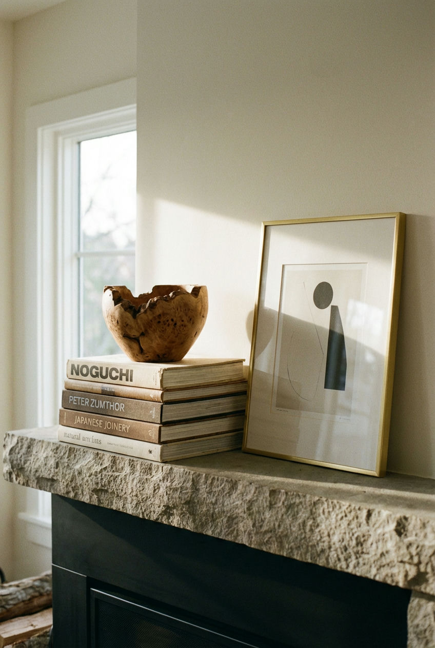 Art-Inspired Mantle Decor 2
