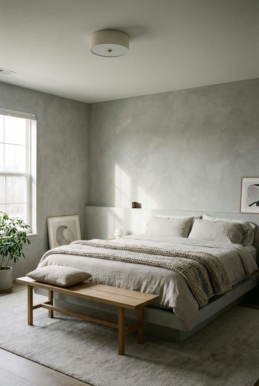 Serene Calm Minimalist Master Decor 2