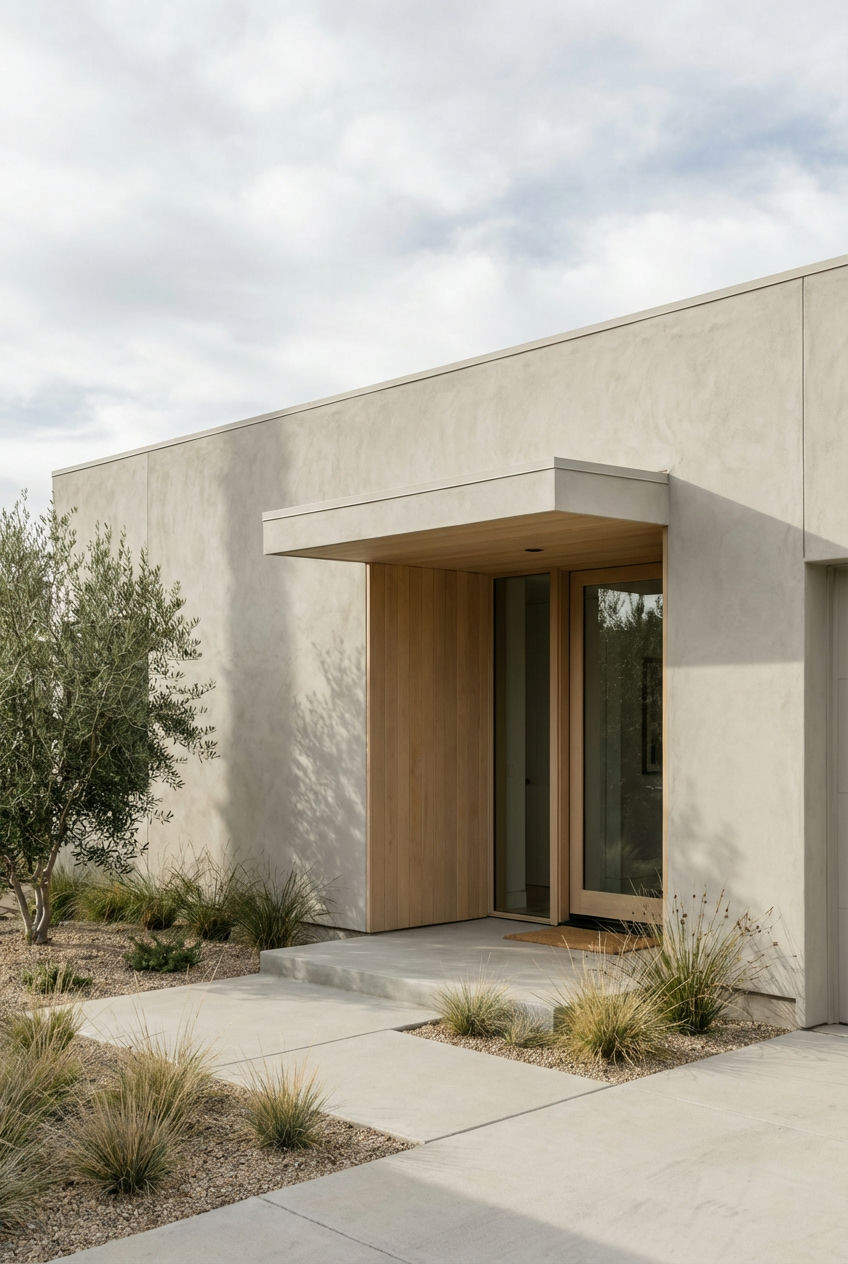 Modern Greige with Subtle Wood Accents 1