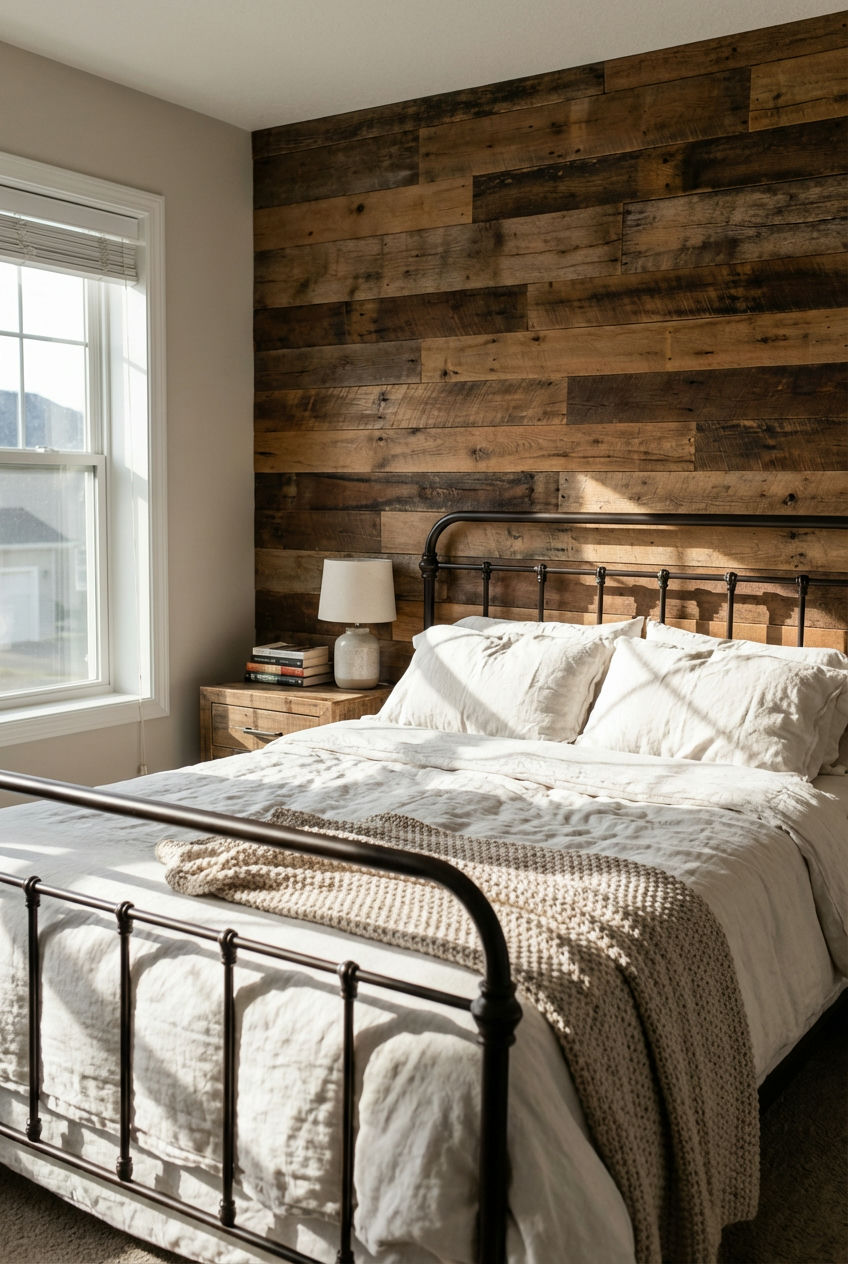 Reclaimed Wood Feature Wall 1