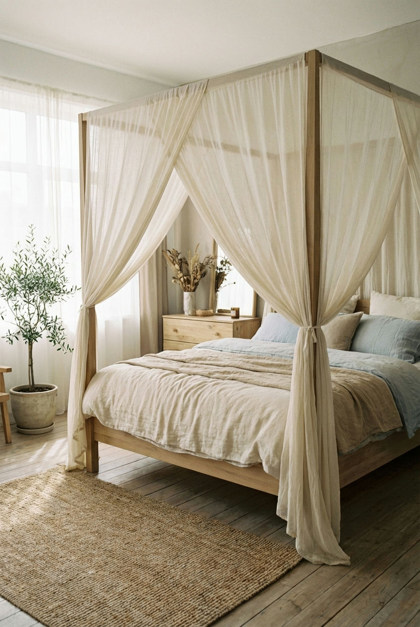 Canopy-Beds-with-Sheer-Drapes-2
