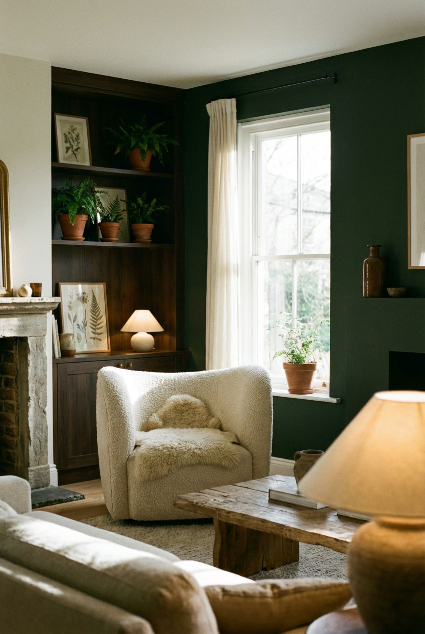 Forest Green Accent Wall 2