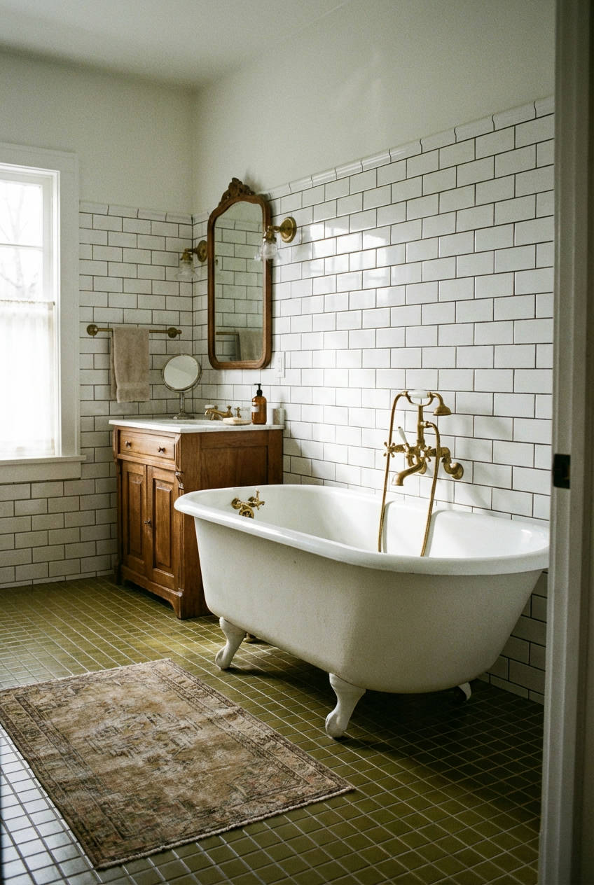 Olive Green Tiles 2