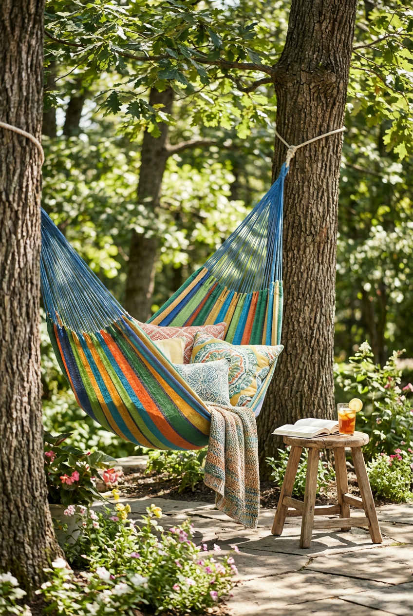 Whimsical Tree Swing or Hammock 2