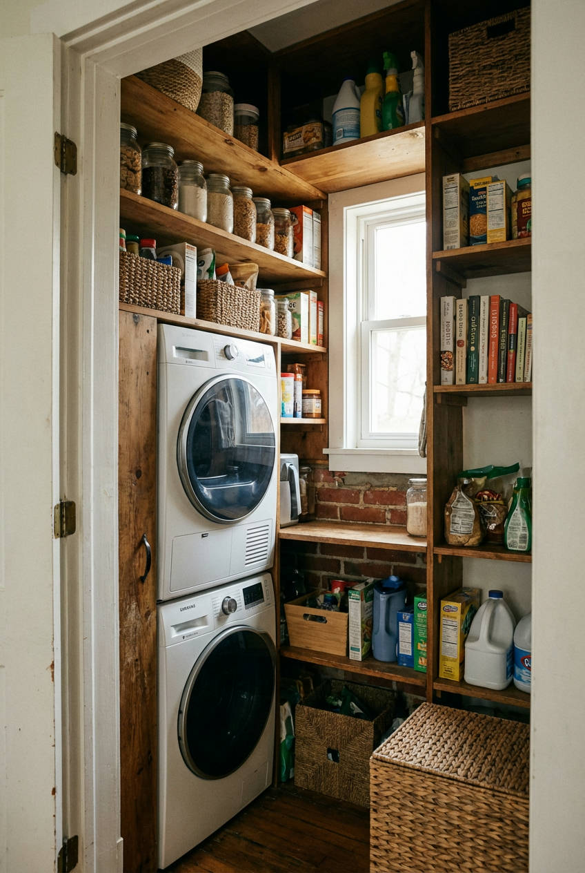 Stackable Washer Dryer in Unconventional Spots 1