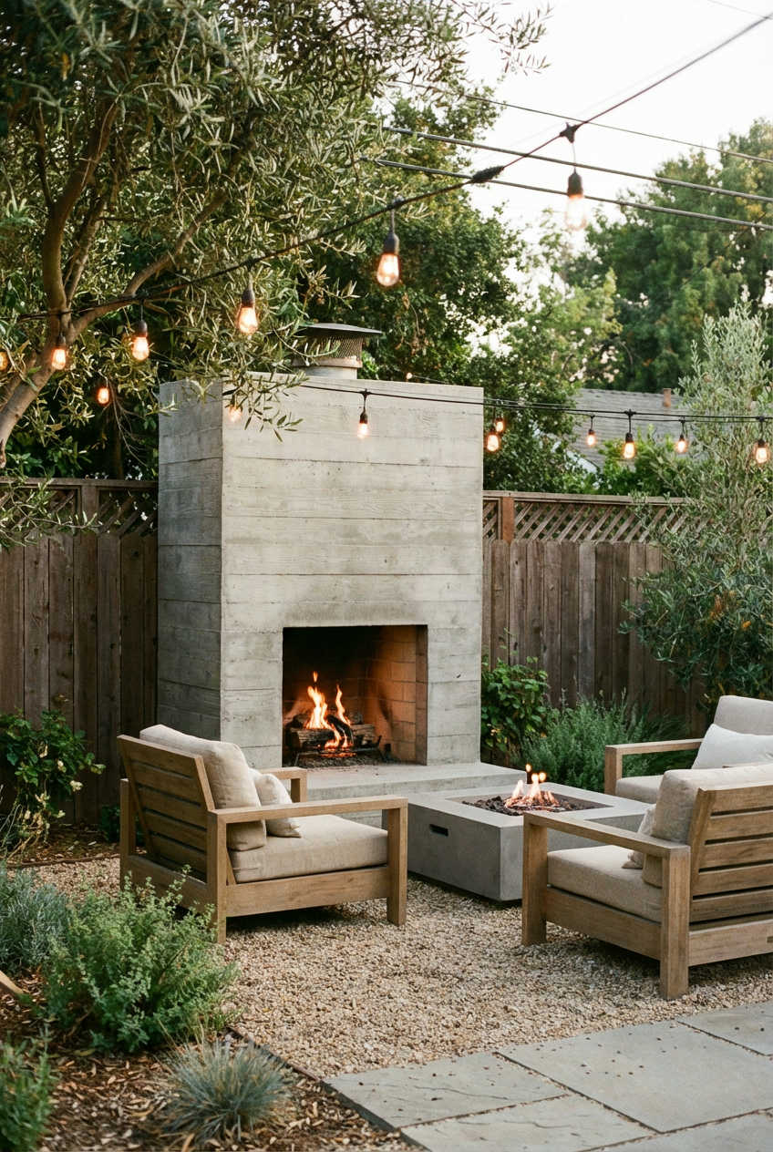 Outdoor Fireplace Oasis 2