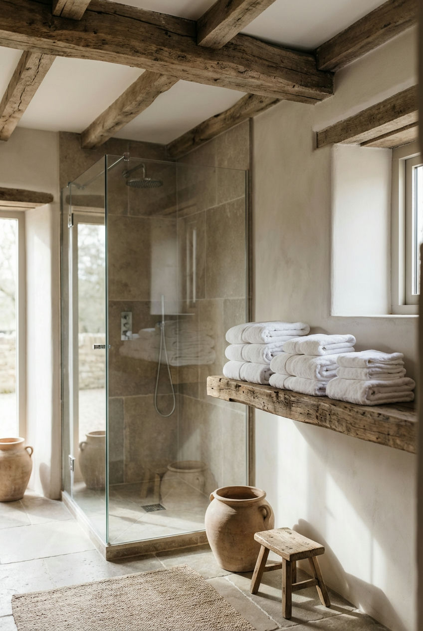 Spa-Like Bathrooms with Rustic Touches 2