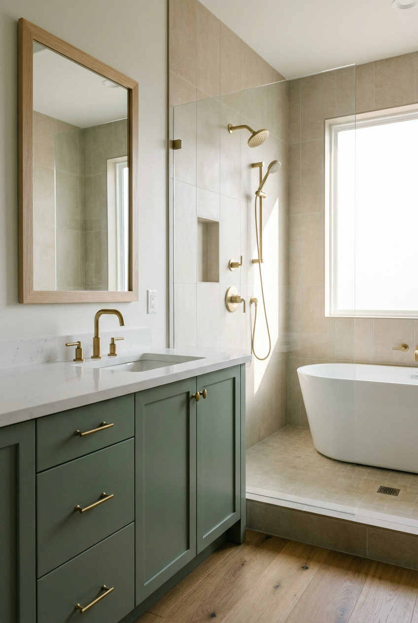 Sage Green Cabinetry 1