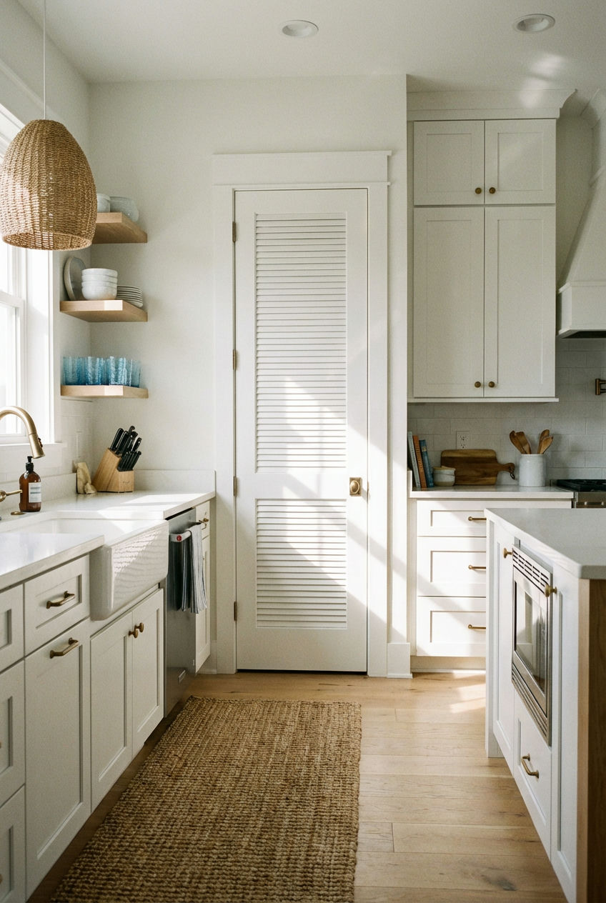 Louvered Slat Door 1