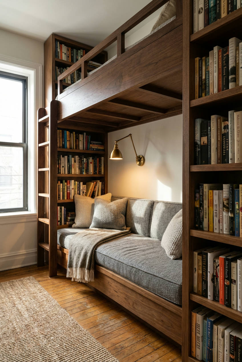 Loft-Bed-Book-Nook 1