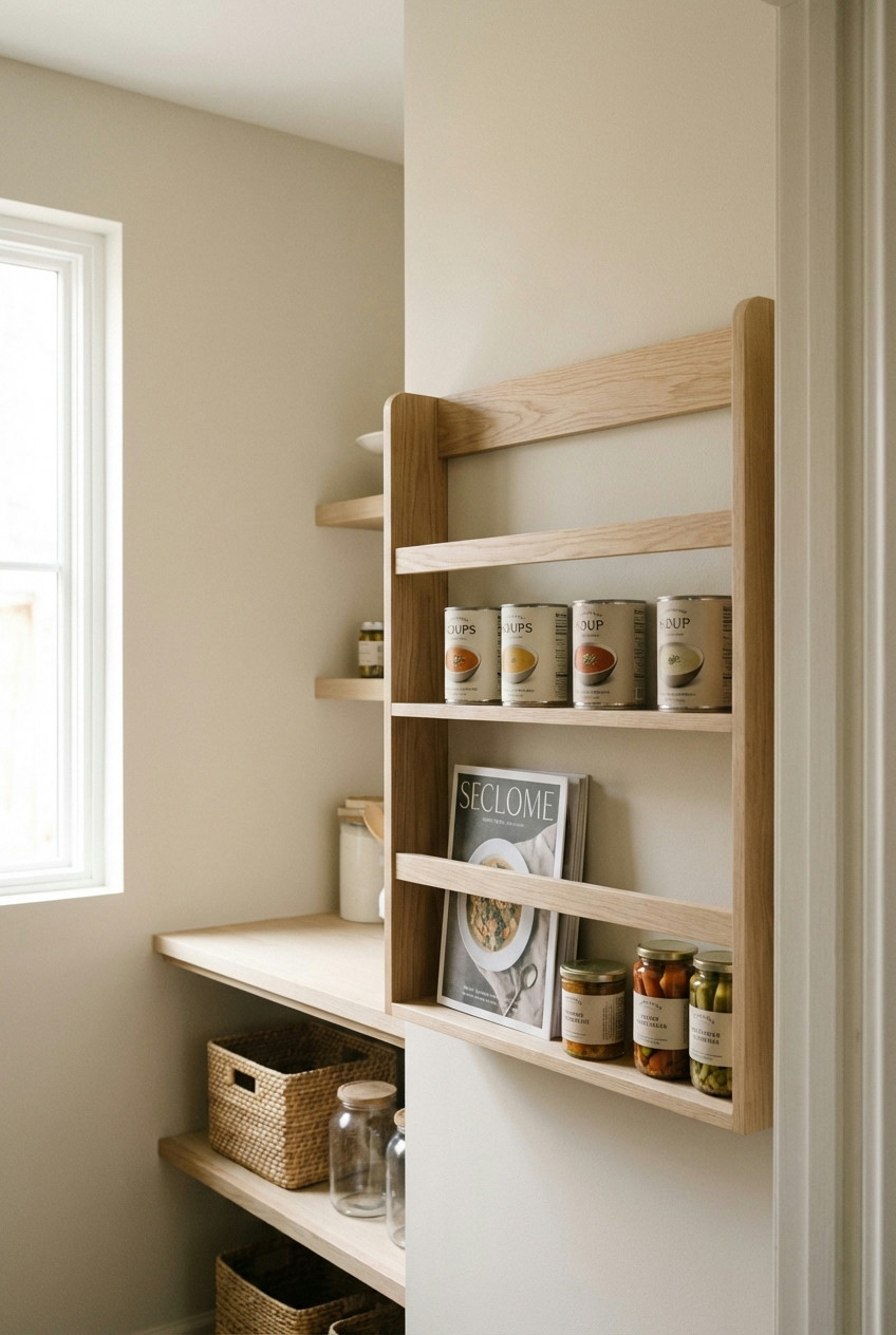 Wall-Mounted Magazine Racks for Cans 2