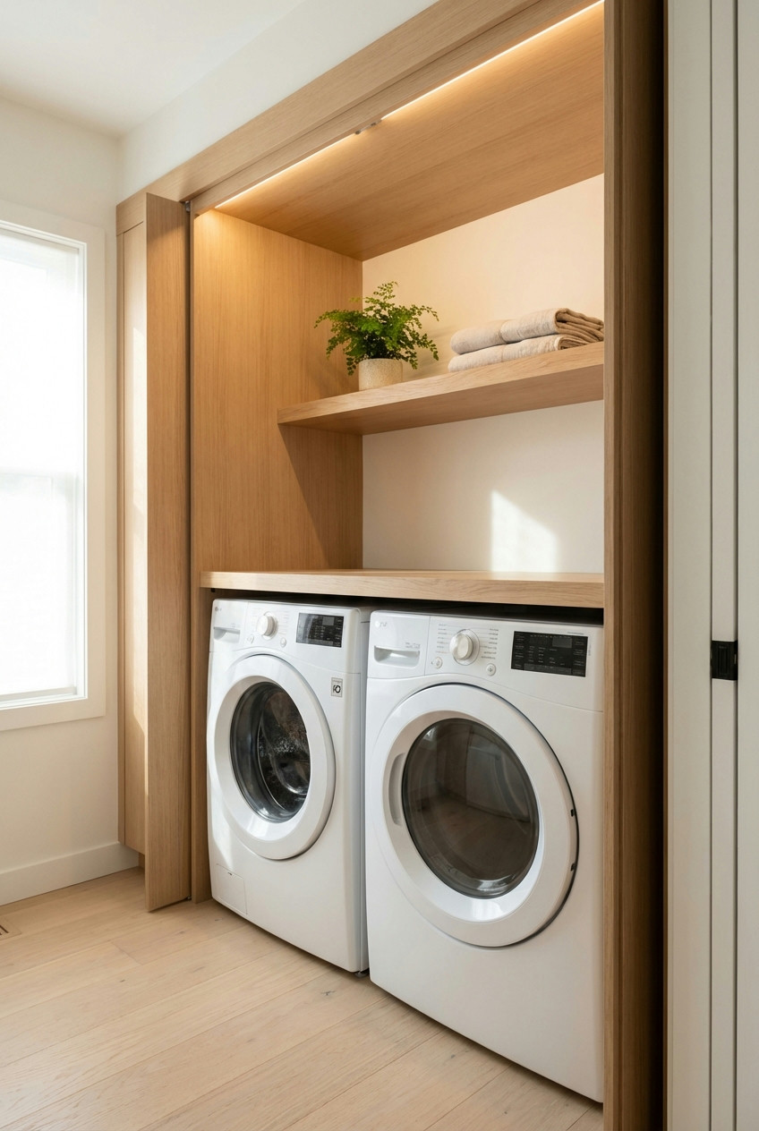 Stacked Washer and Dryer Units 1