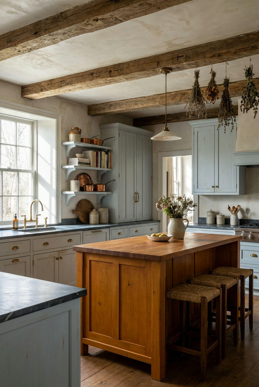 Two Toned Cabinetry for Depth 2