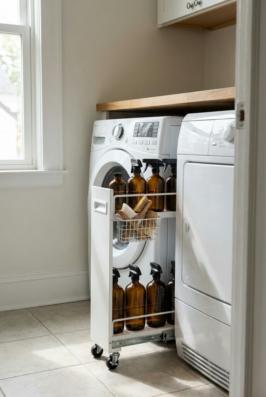 Slim Between-Appliance Storage 1