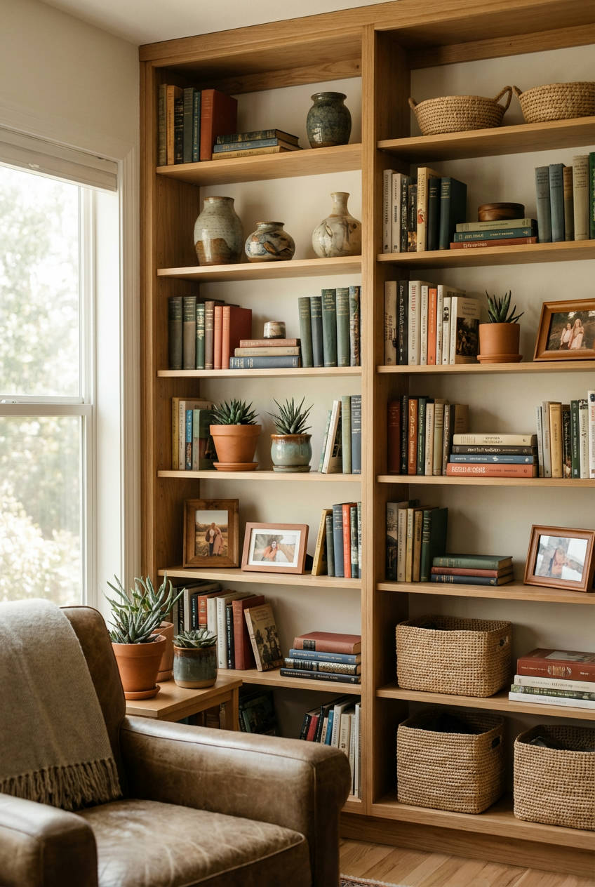 Curated Bookshelves and Displays 1