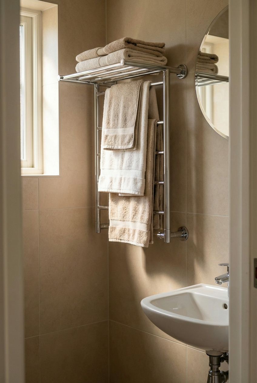 Towel Ladders or Wall-Mounted Racks 2