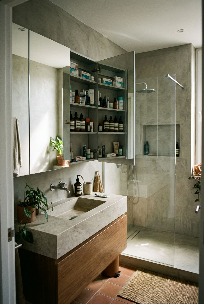 Smart Storage Behind Mirrors 2