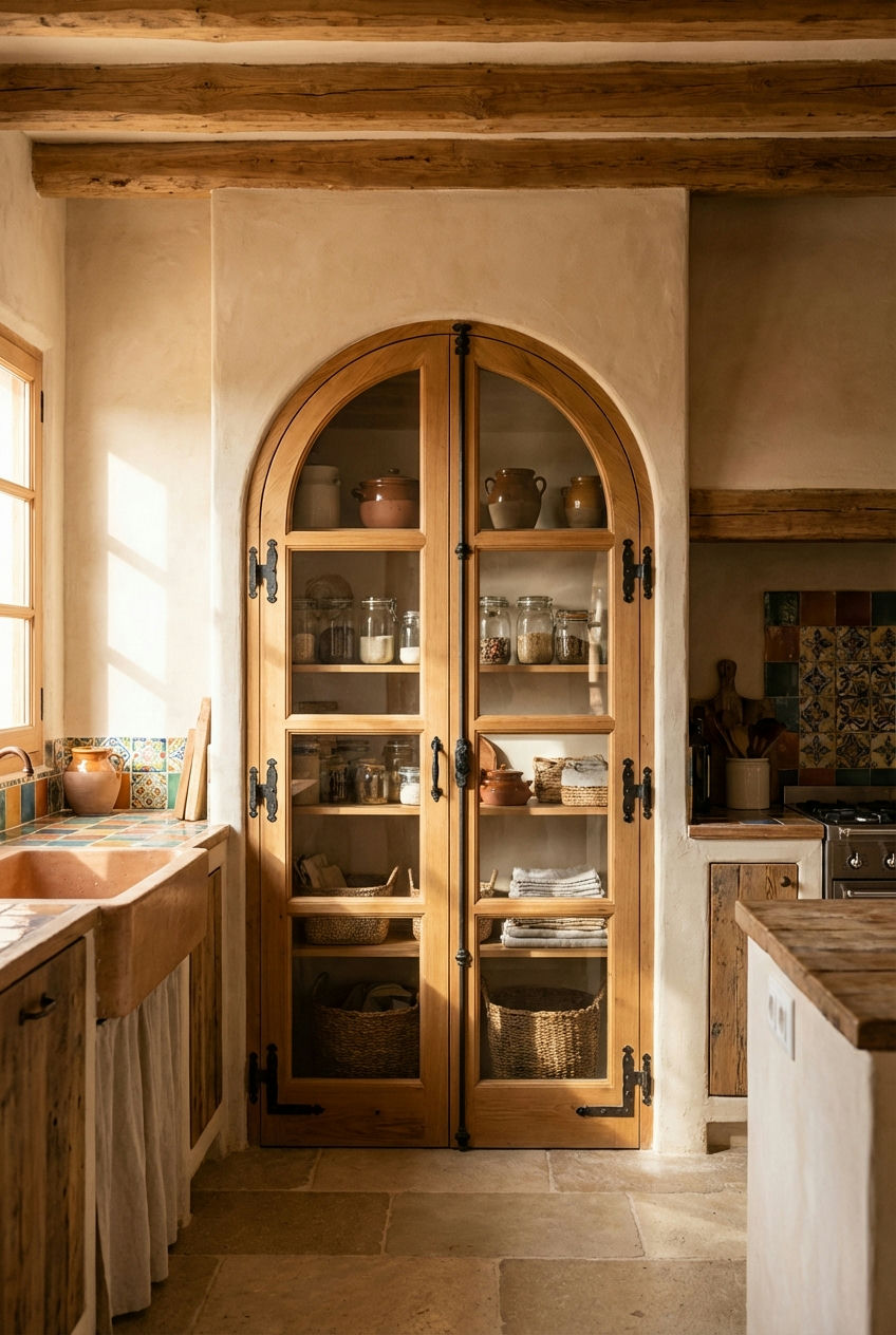 Arched Doorway with Glass 1