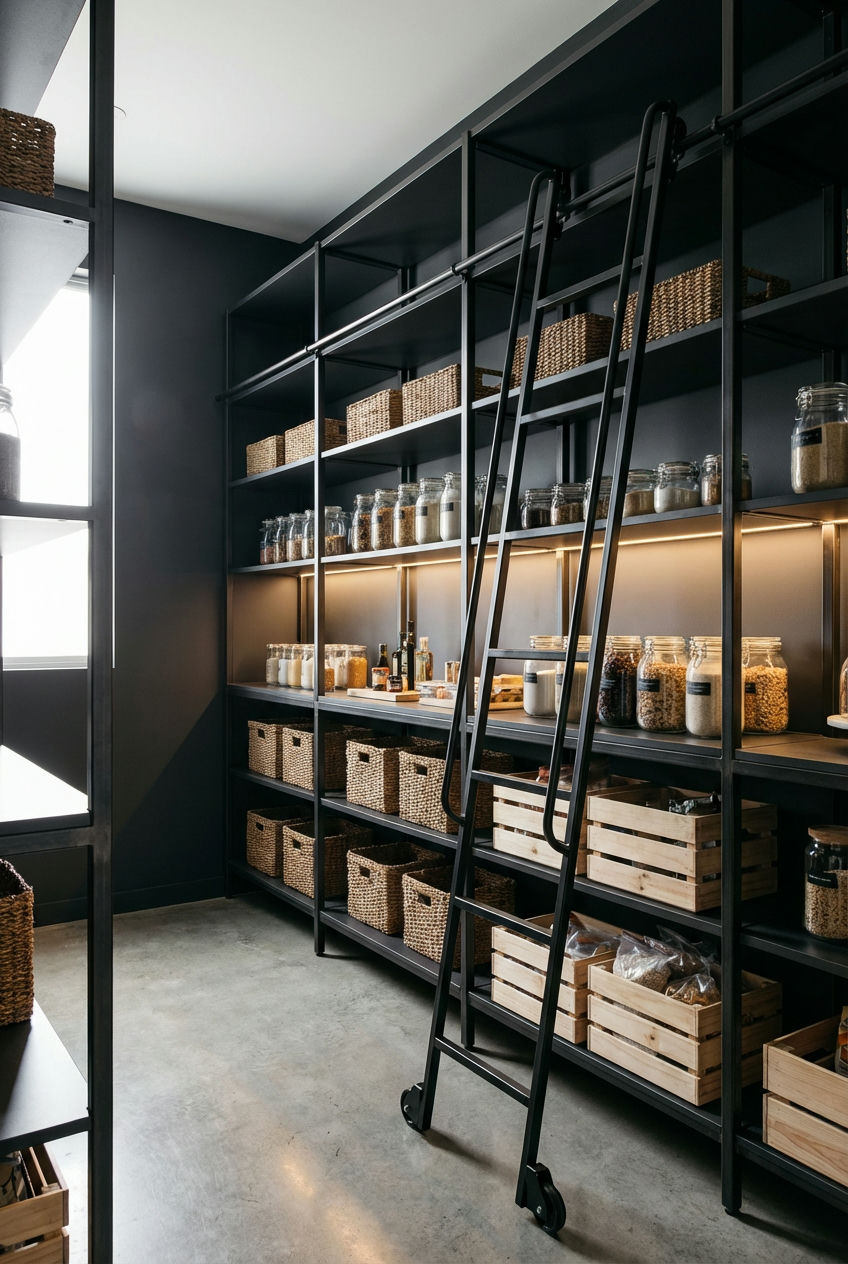 Pantry-Ladder-for-High-Storage 2