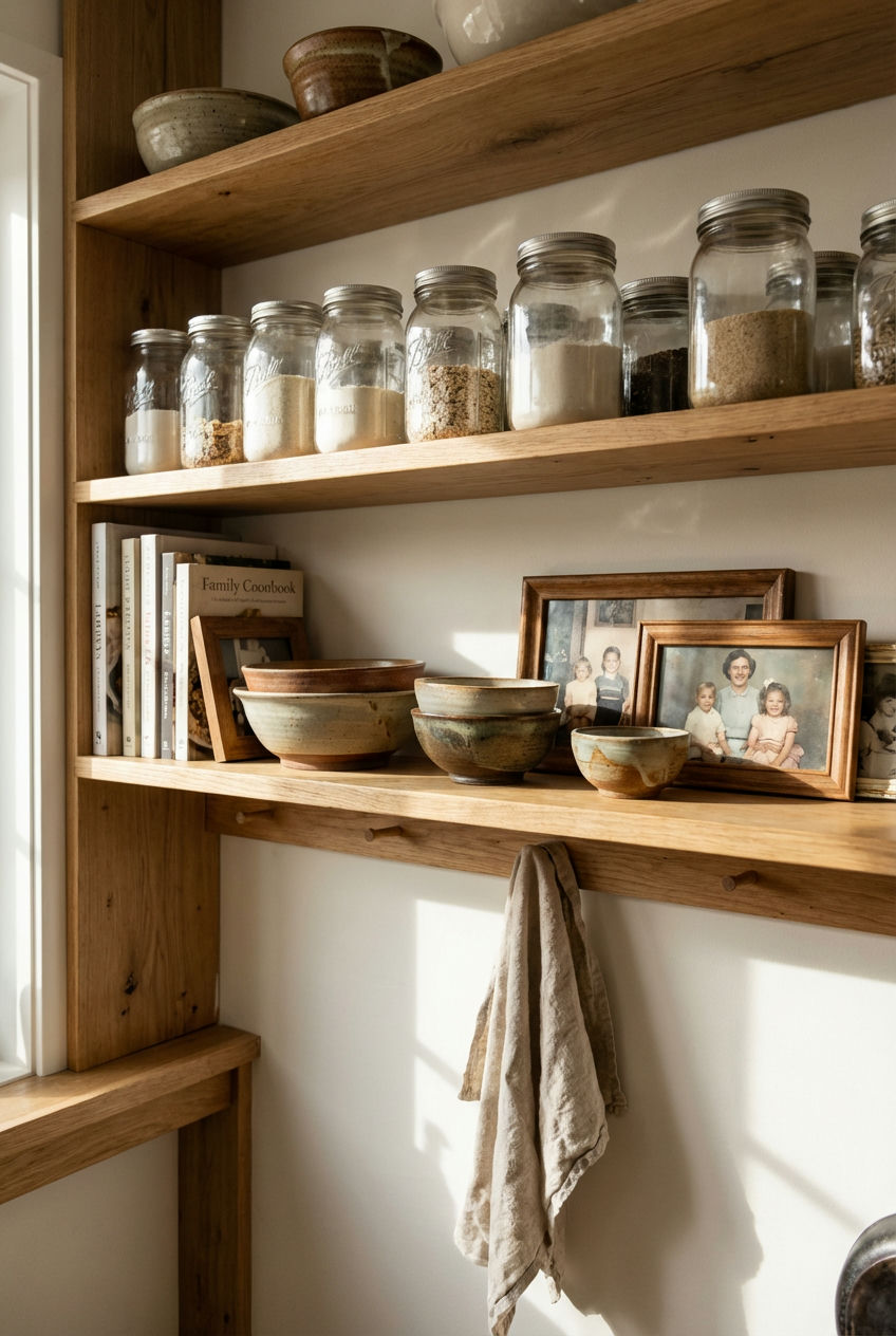 Open Shelving with Curated Decor 2