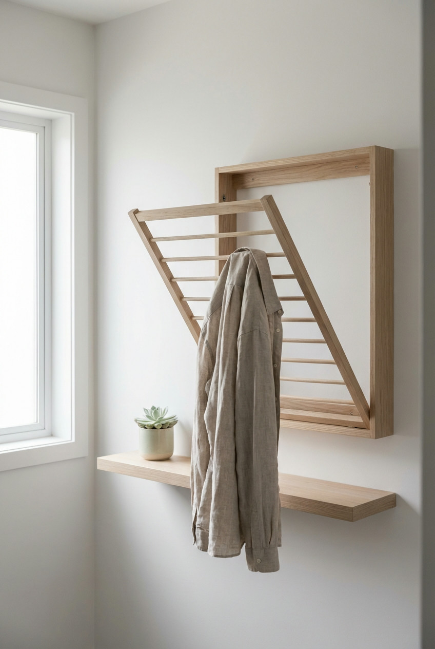 Vertical Wall-Mounted Drying Racks 1