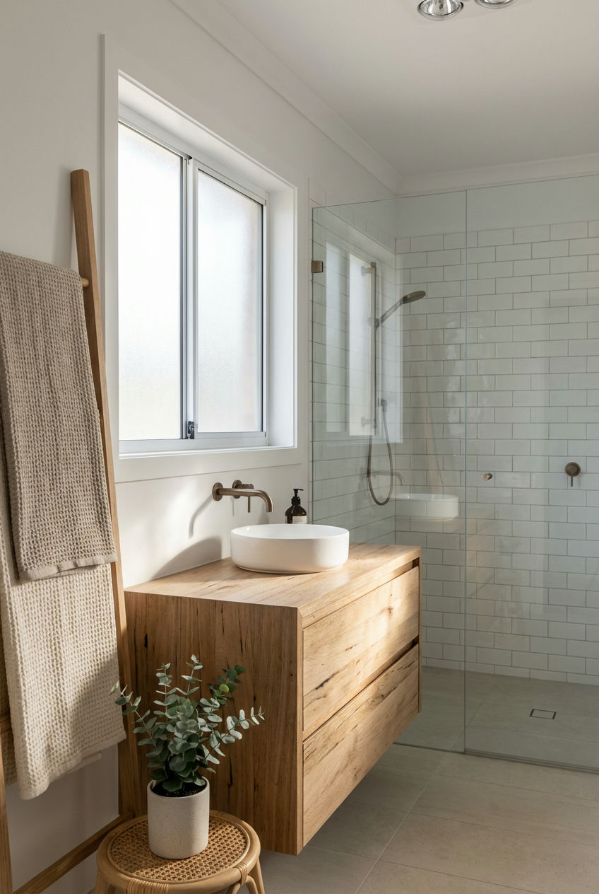 Crisp White & Wood Accents 1