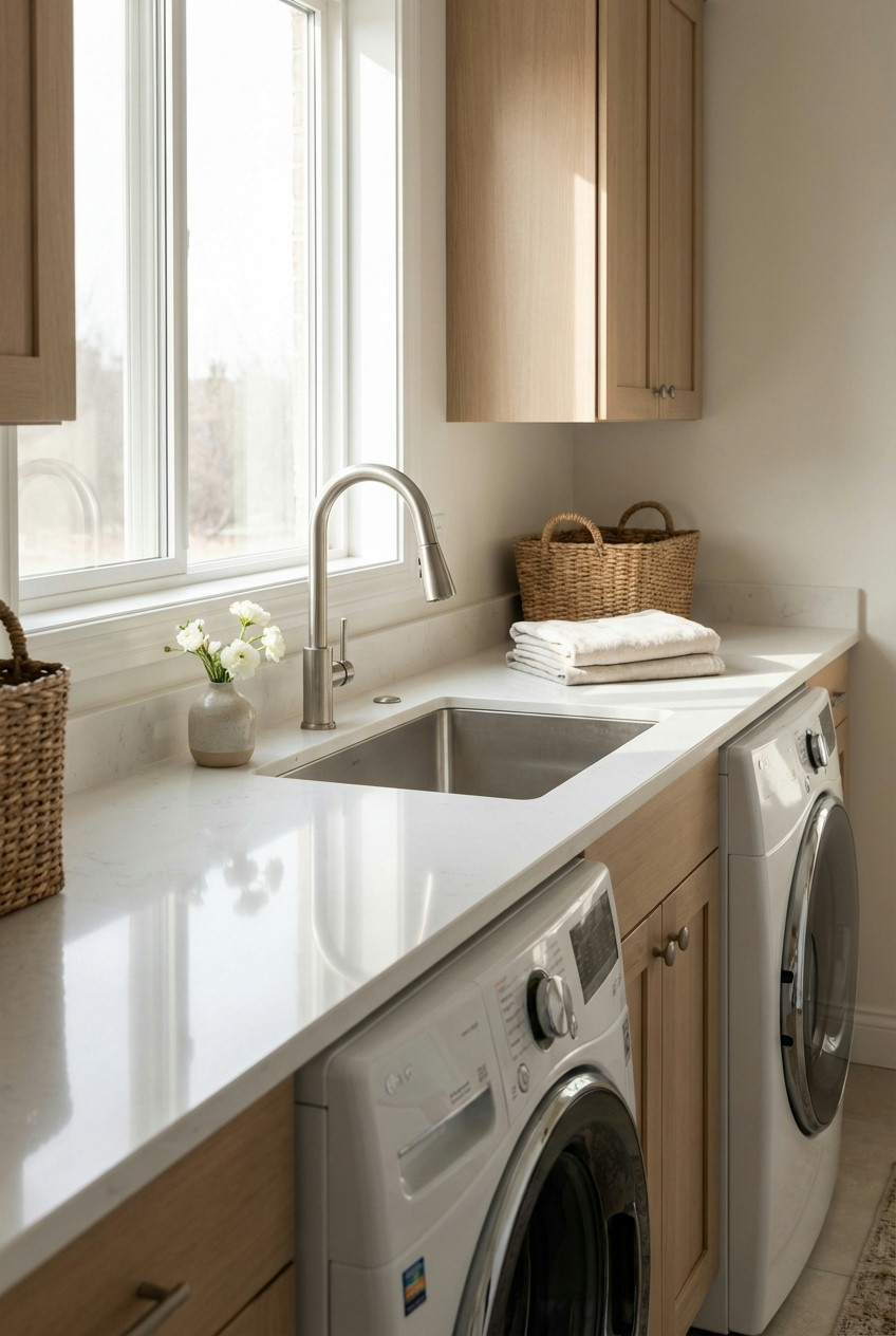 Countertop Space with Built-in Sink 1