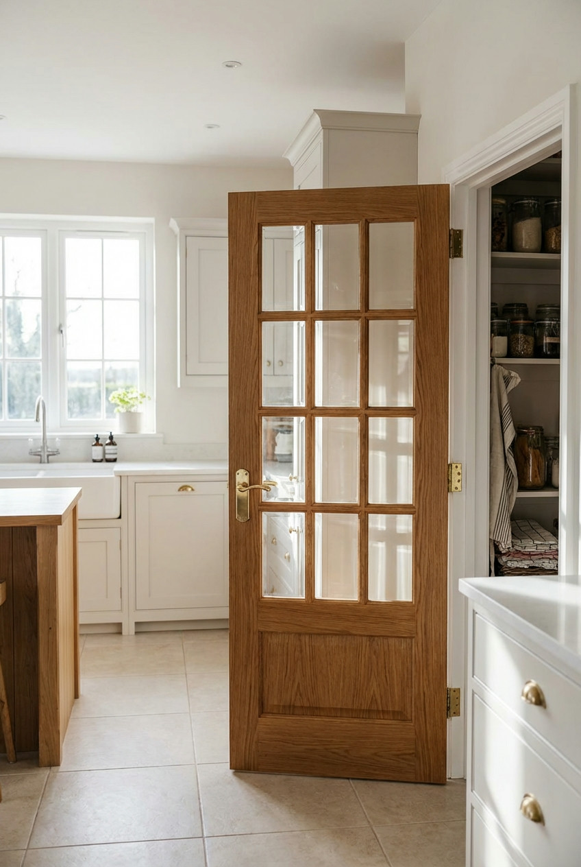 Stained Wood French Door 2