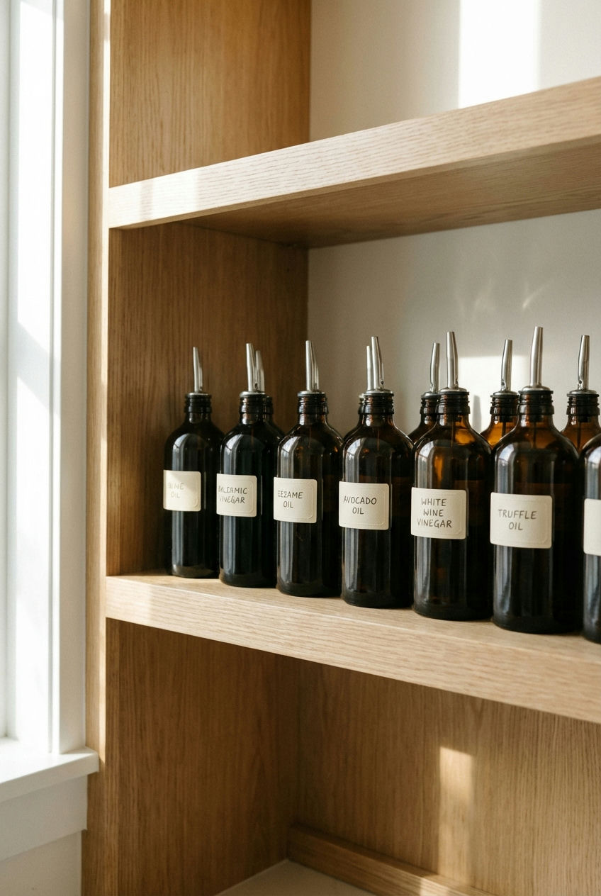 Decanted Oil & Vinegar Bottles 1