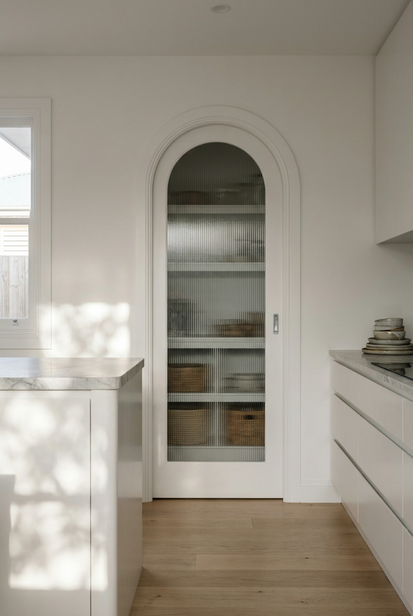 Arched Doorway with Glass 2