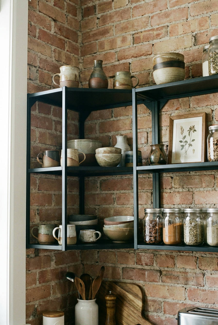 Open Shelving with Curated Decor 2