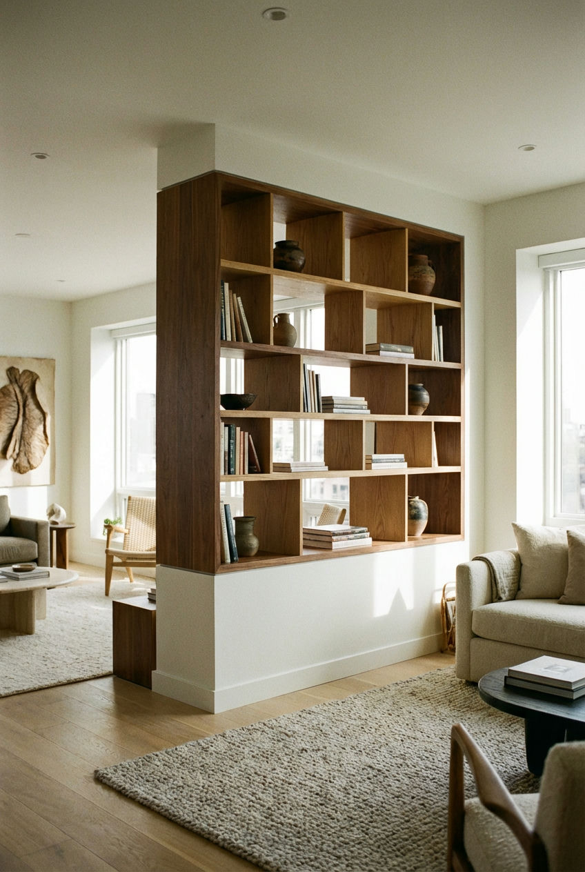 Sculptural Bookcase Dividers 1