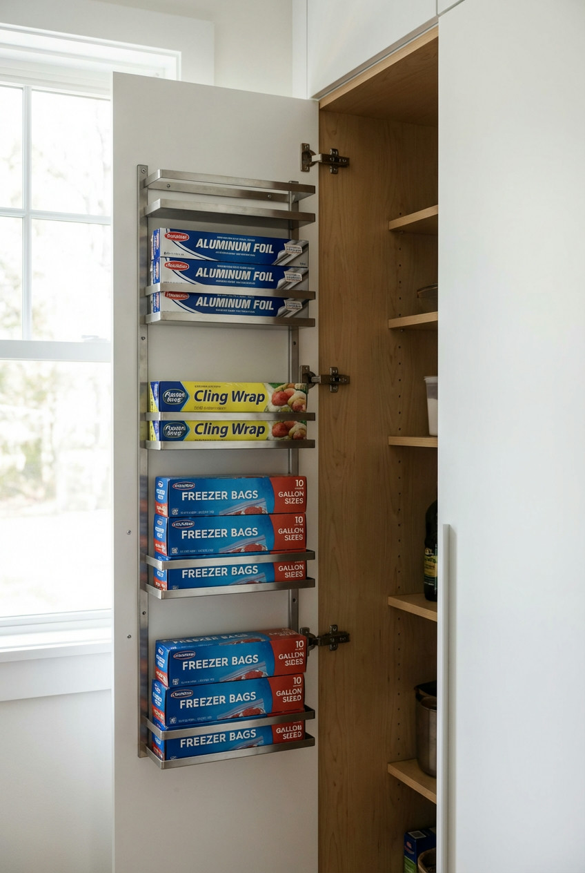 Pantry Doors with Built-In Storage 2