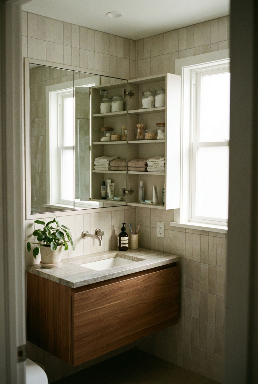 Smart Storage Behind Mirrors 1