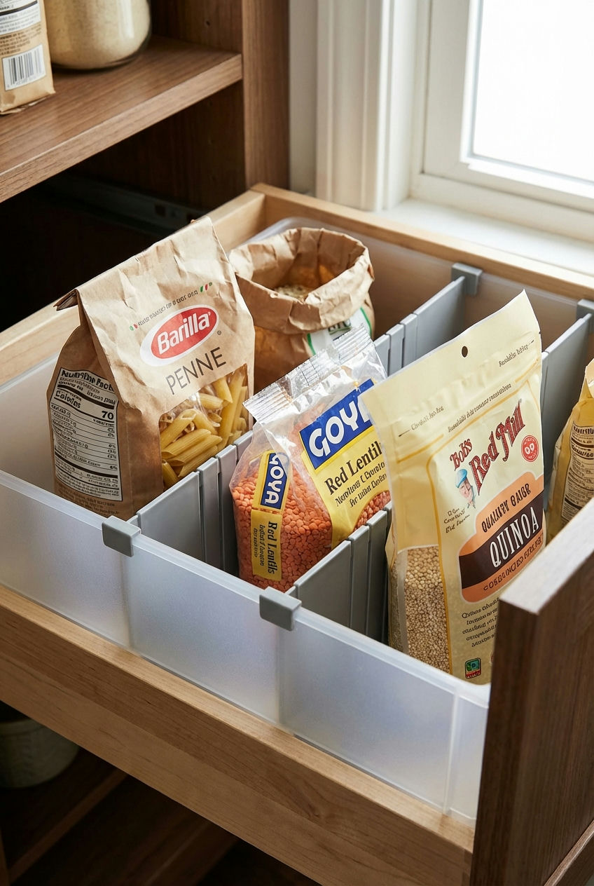 Custom Drawer Inserts for Bagged Goods 2