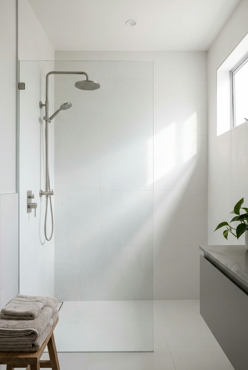Walk-In Showers with Glass Panels 1