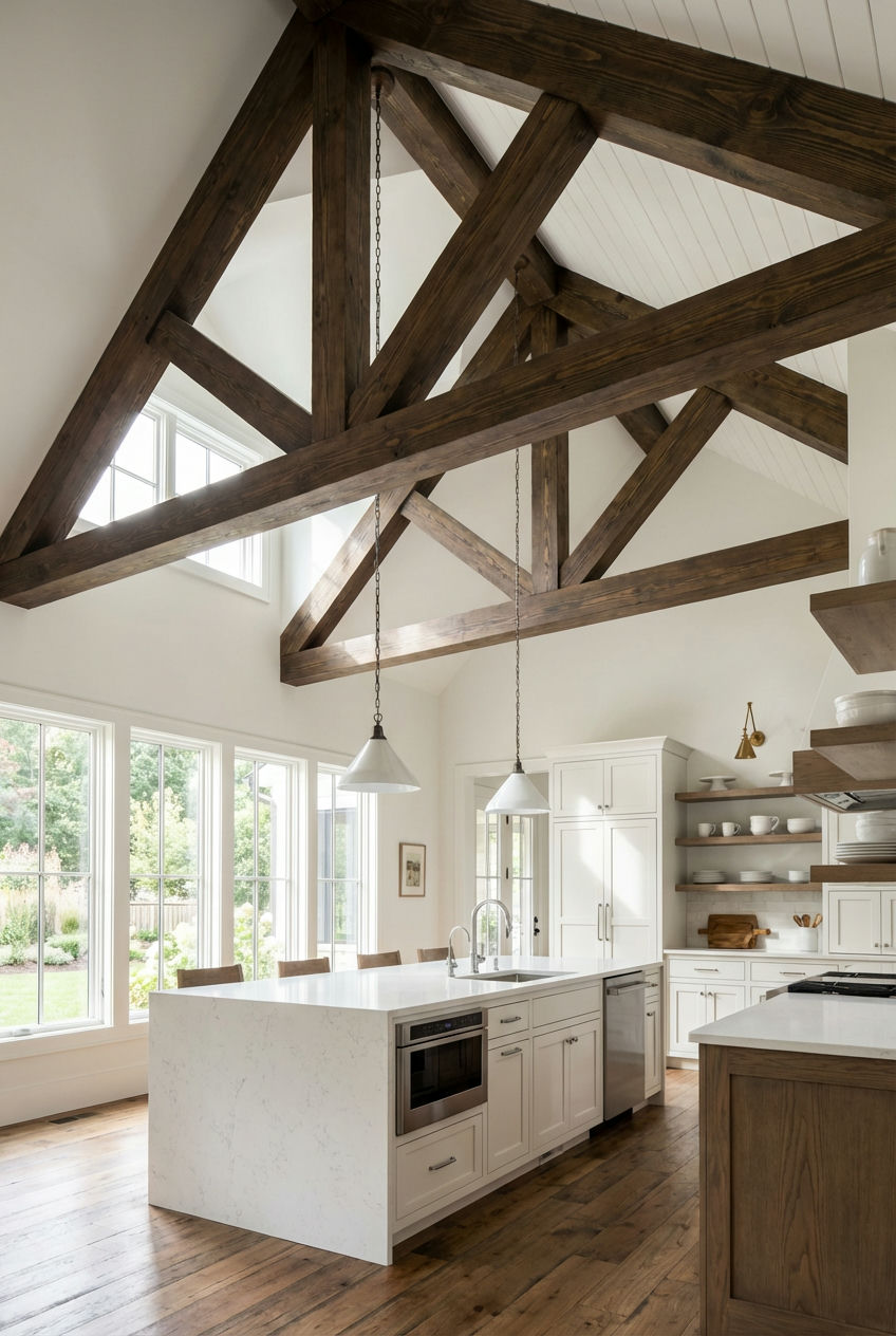 Rustic Wood Beam Ceilings 1