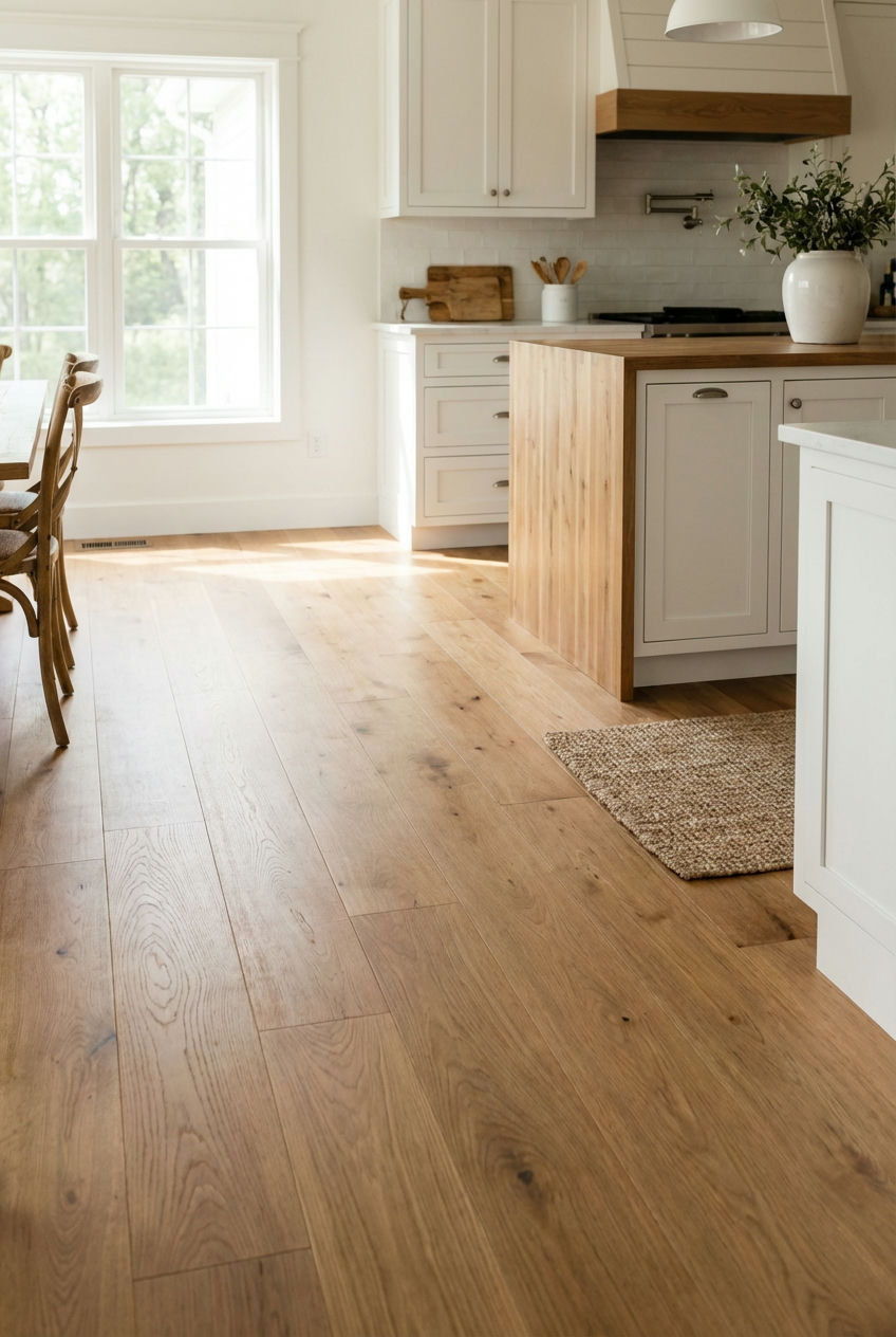 Warm Wood Flooring with Subtle Grains 1